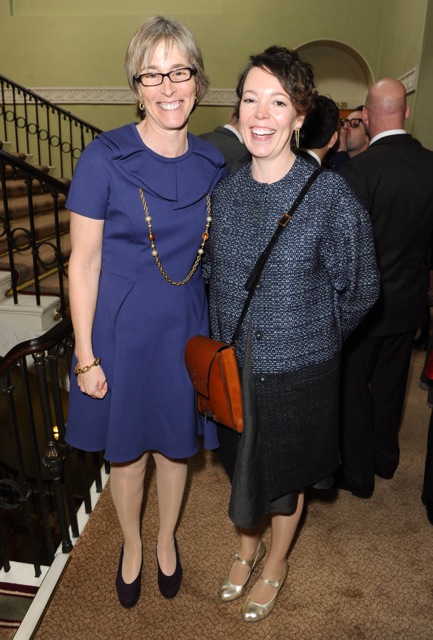 Kate with Olivia Colman, best actress winner for Broadchurch (ITV) 
