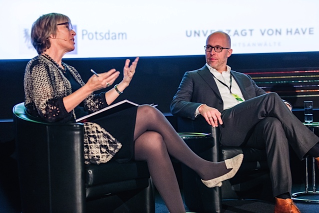 Kate runs the panel on second screen at Changing the Picture in Berlin November 2014