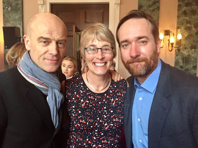 Kate with Pip Torrens from The Crown and Matthew Macfadyen from Ripper Street