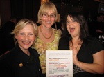 Gavin and Stacey star Joanna Page, the BPG's Kate Bulkley, and writer Ruth Jones
