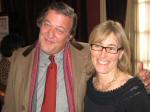 Kate with Stephen Fry, actor who won an award for The Secret Life of the Manic Depressive