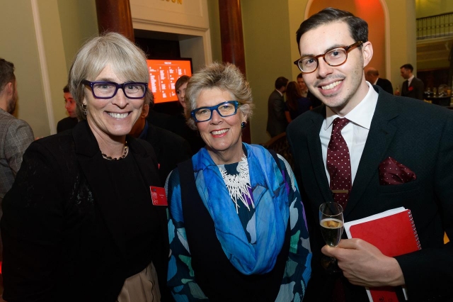 Kate, Prue Leith (Judge on the Great British Bake Off) and Jake Kanter, Business Insider