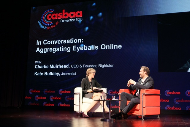 Kate with Charlie Muirhead, CEO & Founder, Rightster