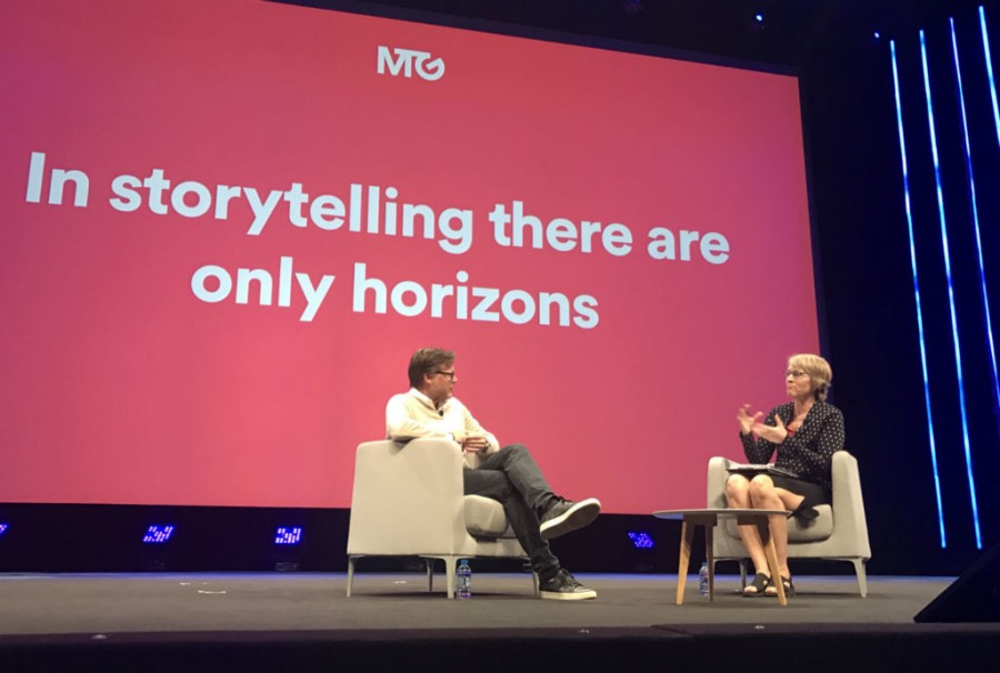 Kate interviews CEO of Modern Times Group (MTG) on stage in Cannes 
@MipTV on April 3 2017